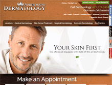 Tablet Screenshot of northsoundderm.com